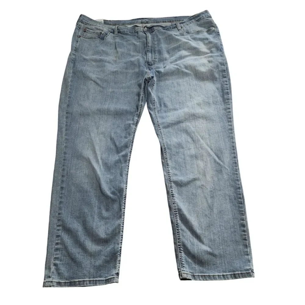 Levis 541 Athletic Taper Jeans Light Wash Stretch Mens Size 52 x 30